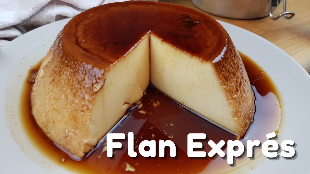 ⭐ Flan Exprés en 5 MINUTOS sin horno ⭐