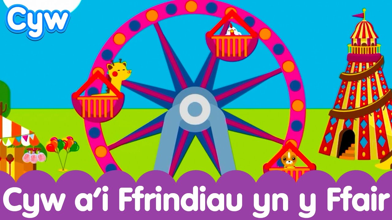 Stori Cyw a’i Ffrindiau yn y Ffair 🎡  | Welsh Toddler animals fun story at the fairground