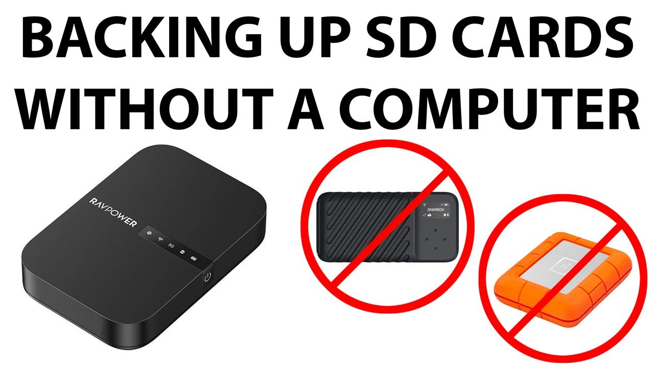 How to backup SD cards without a computer/laptop using the RavPower AC750 FileHub