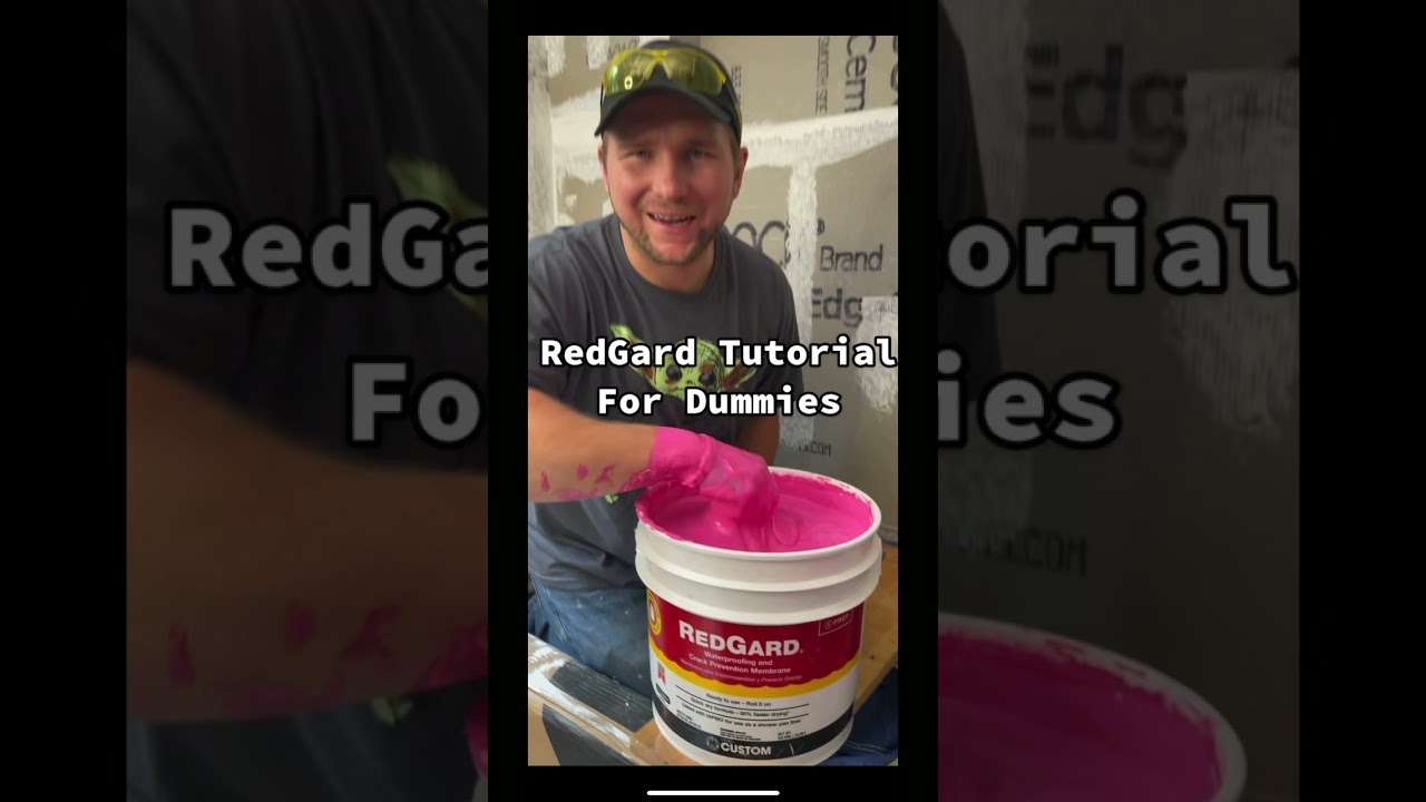 RedGard waterproofing. #shorts #youtubeshorts