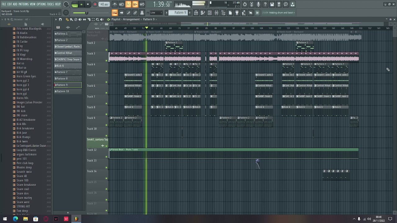 Backyard - Travis Scott Instrumental Remake (FLP In Description)