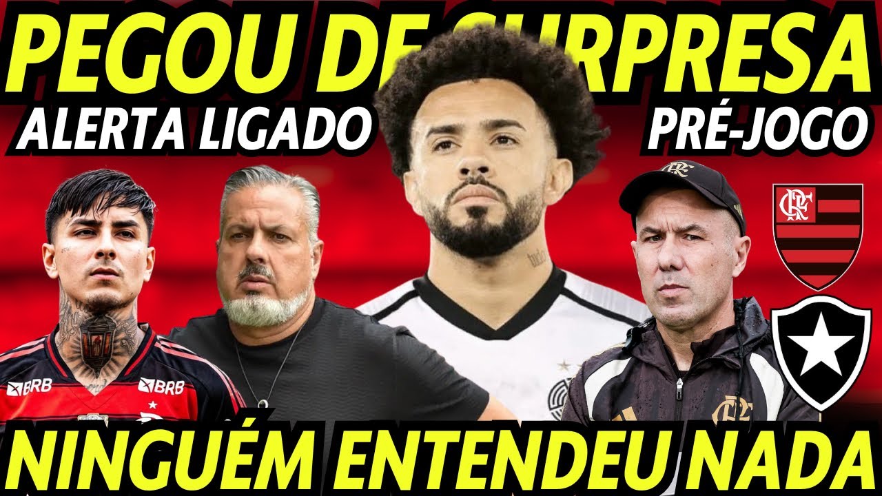 CLAUDINHO! PEGOU DE SURPRESA! NINGUÉM ENTENDEU NADA! ALERTA LIGADO! PRÉ-JOGO: FLAMENGO X BOTAFOGO!