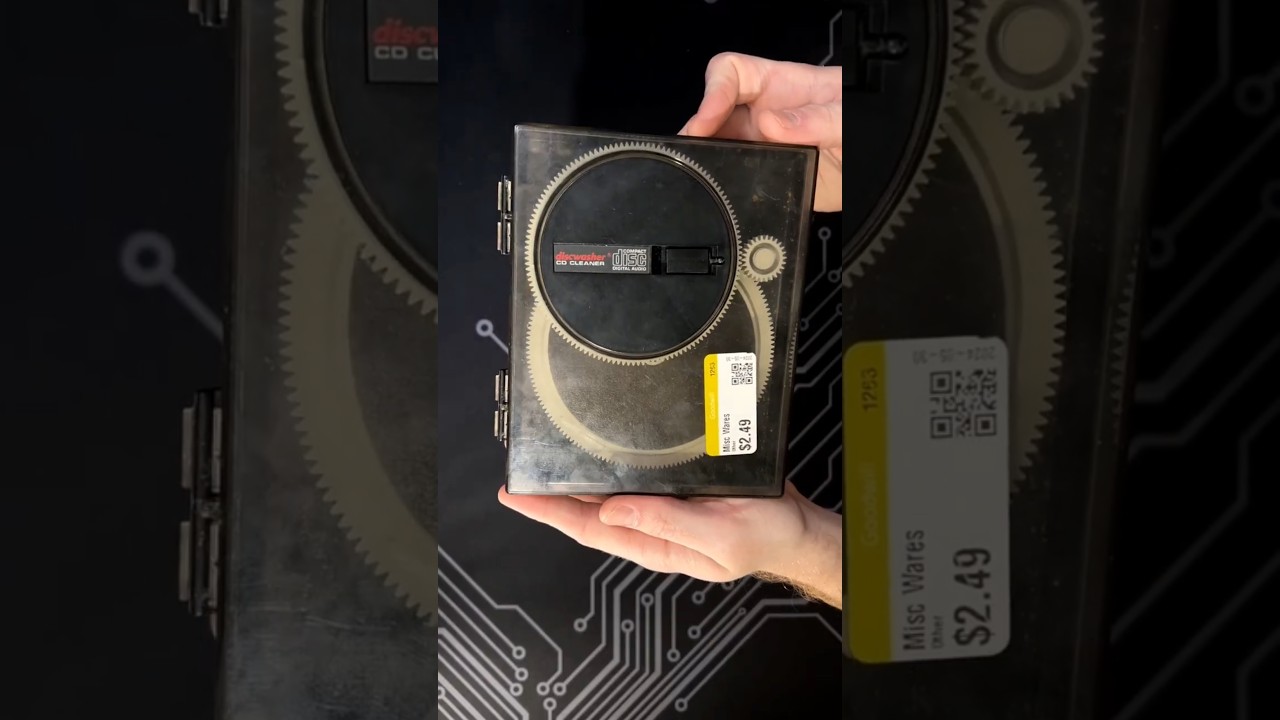 Cleaning a CD Cleaner #retro #cd #cleaning #restoration  #diy #retrotech