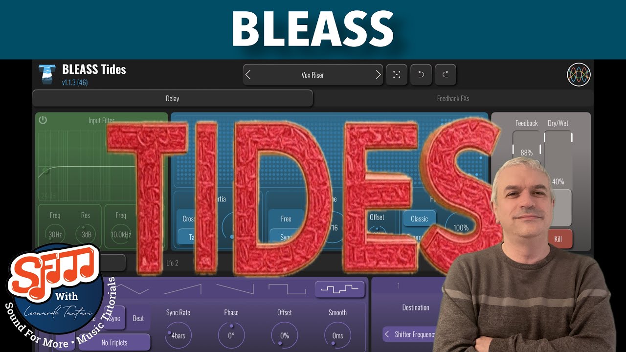BLEASS Tides: Ultimate Delay Plugin with 11 Effects, Stereo Modulation & Touch UI!