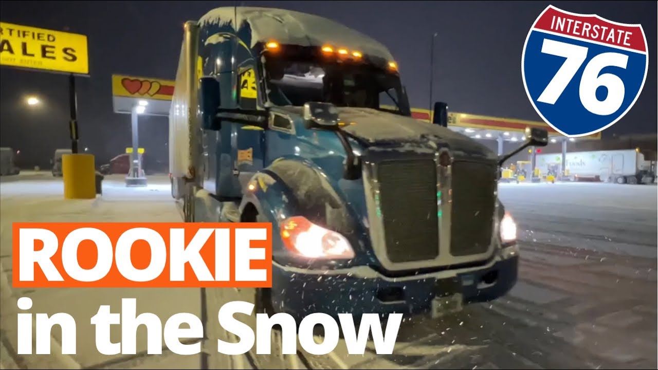 First Year Trucking Includes Winter Experiences Like This
