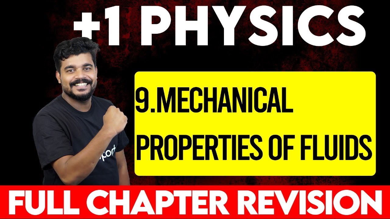 Plus One Physics Public Exam | Chapter 9. Mechanical Properties of Fluids | Eduport Plus One