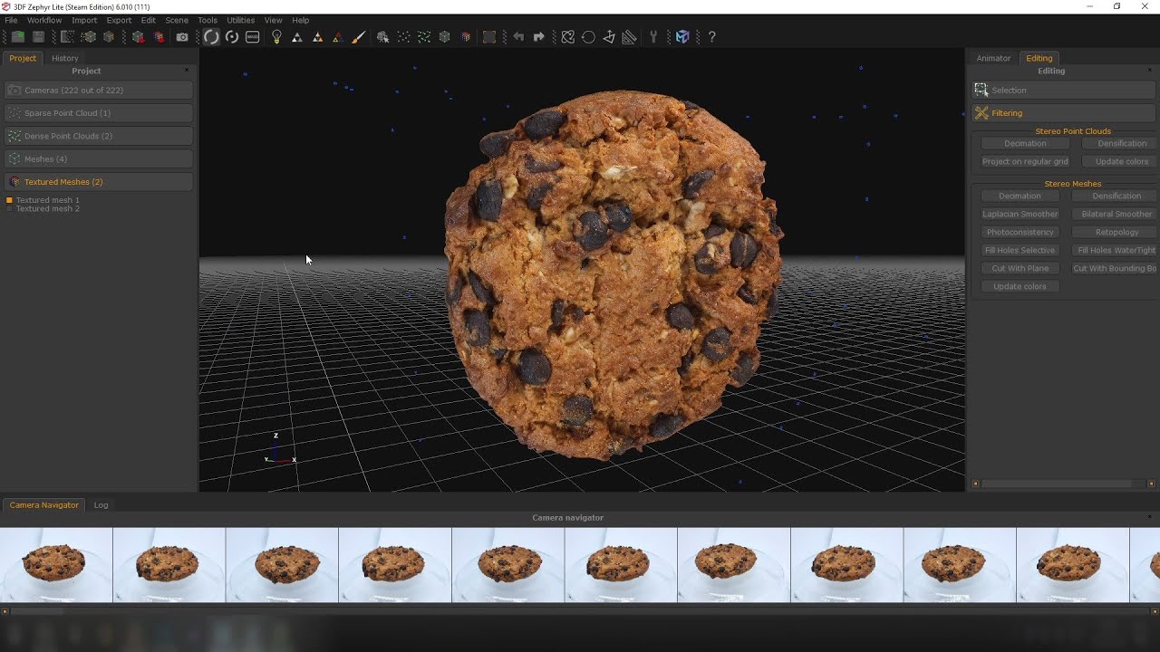 Only photogrammetry, 3D scanning cookies.. 3DF Zephyr Lite
