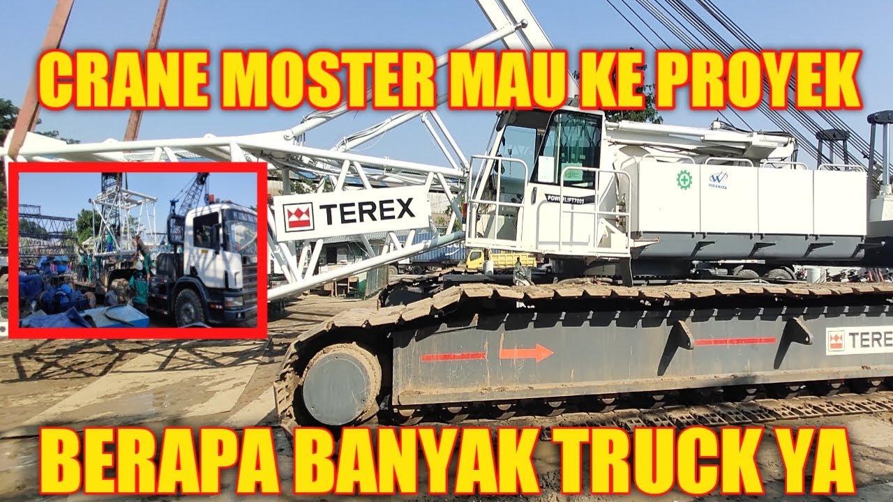 WAJIB TAU!! MUATAN CRAWLER CRANE 250 TON BUTUH BERAPA TRUCK TRAILER YA ?