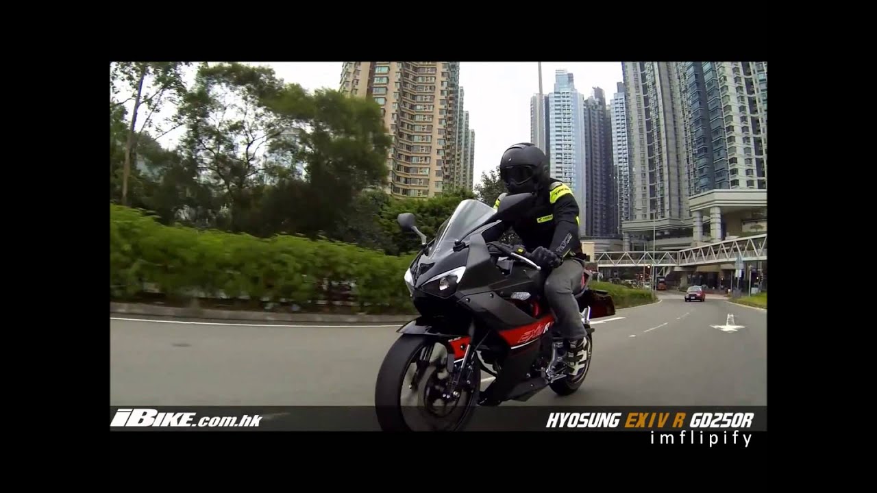HYOSUNG GD250R - DEMO RIDE, ENGINE & REV SOUND