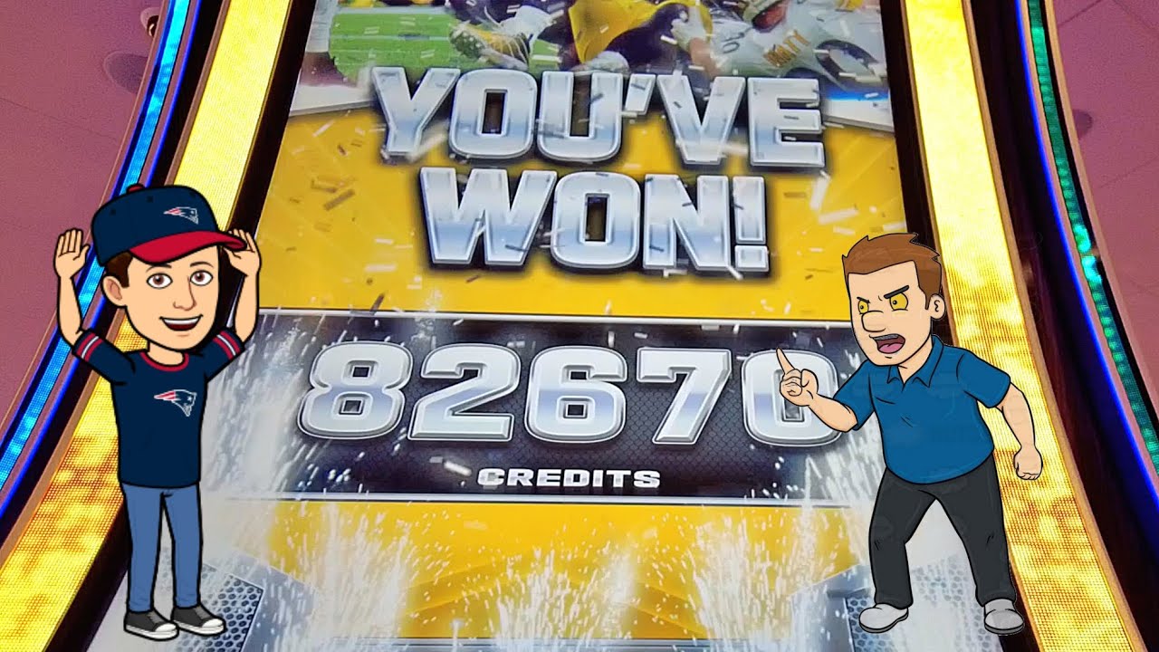🏈🏈 Dan and I get some AWESOME wins max betting on the new NFL Slot!
