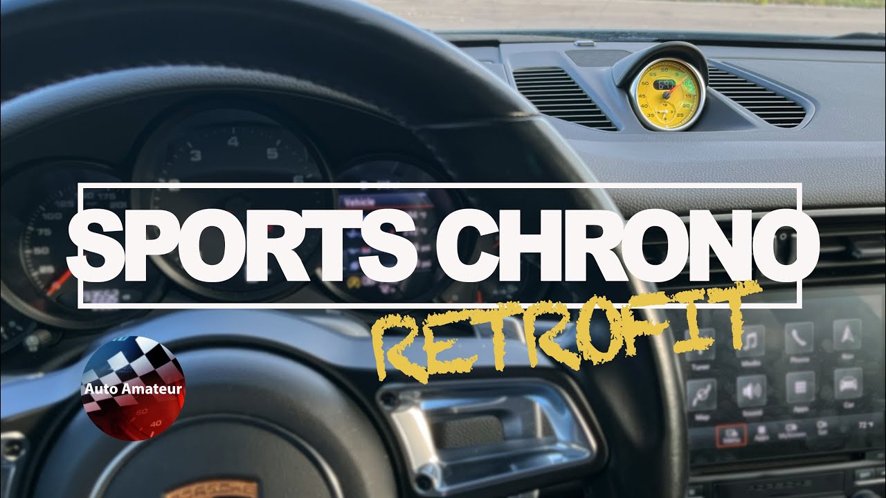 Porsche Sports Chrono Clock - RETROFIT DIY