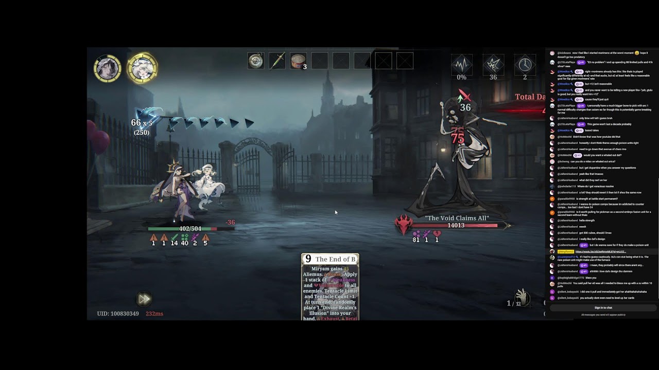 Quick Stream, while Xu Video is uploading. Testing the +12 Buffs. Then Xu showcase