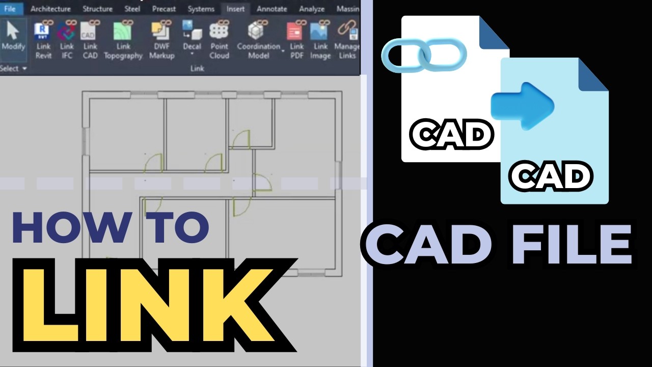 Revit &ndash; Связывание CAD-файлов против импорта CAD-файлов