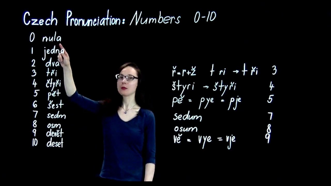 Czech Pronunciation: Numbers 0 - 10