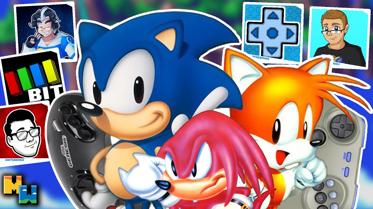 5 геймеров, 2 контроллера, Sonic The Hedgehog 3