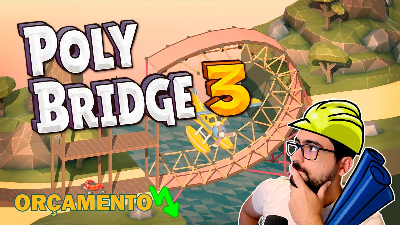 Engenheiro Civil com 300 de QI jogando Poly Bridge 3 pela PRIMEIRA VEZ