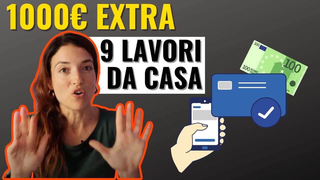 9 LAVORI DA CASA (TESTATI) PER GUADAGNARE 1000&euro; 💶 EXTRA AL MESE ONLINE