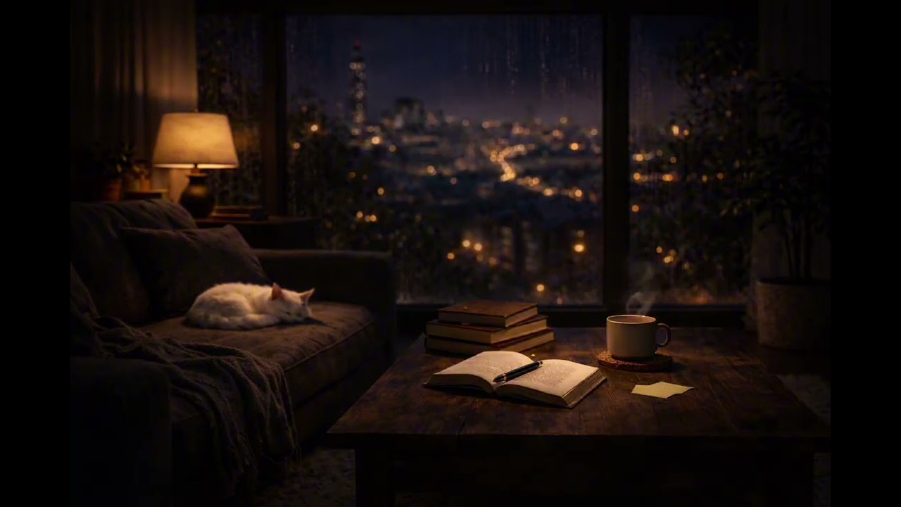 Late Night Piano for Reading 📖 | Calm & Cozy Study Music for Deep Focus