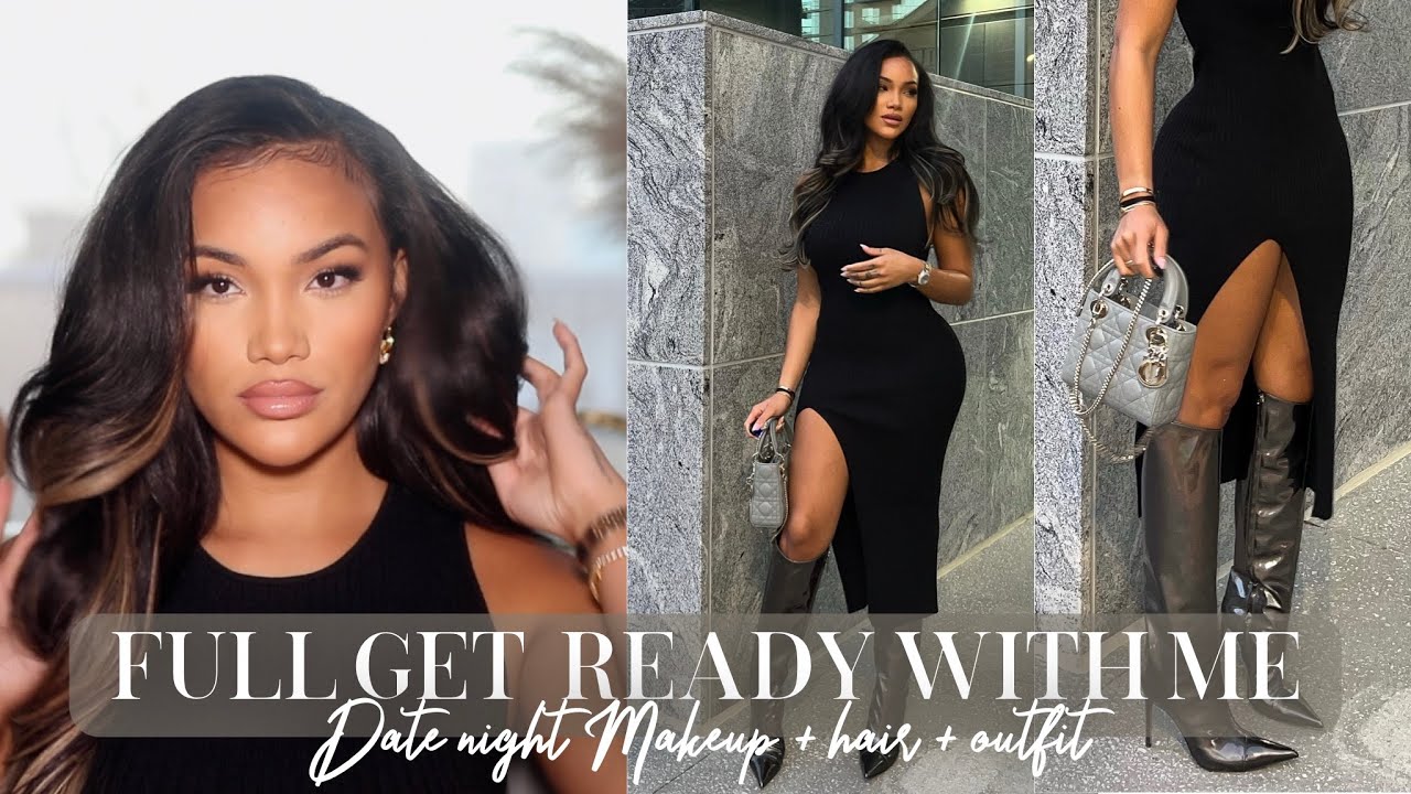 FULL GRWM! DATE NIGHT MAKEUP + HAIR + SIMPLE OUTFIT + FRAGRANCE! ALLYIAHSFACE GRWM