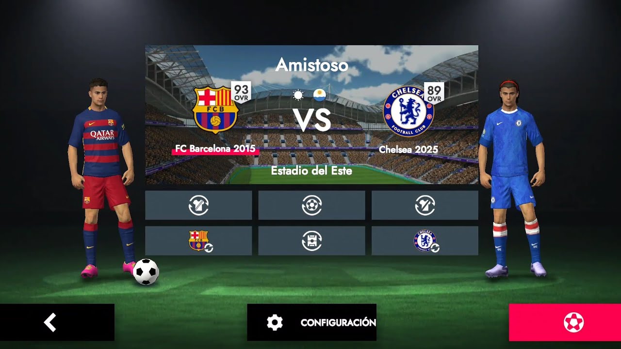 FC BARCELONA 2015 VS CHELSEA 2025 PARTIDO FL26 
