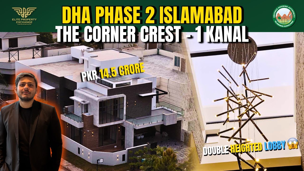 1 Kanal Luxury Corner House For Sale In DHA Phase 2 Islamabad | 5 Bed | Lawn | Double Heighted Lobby