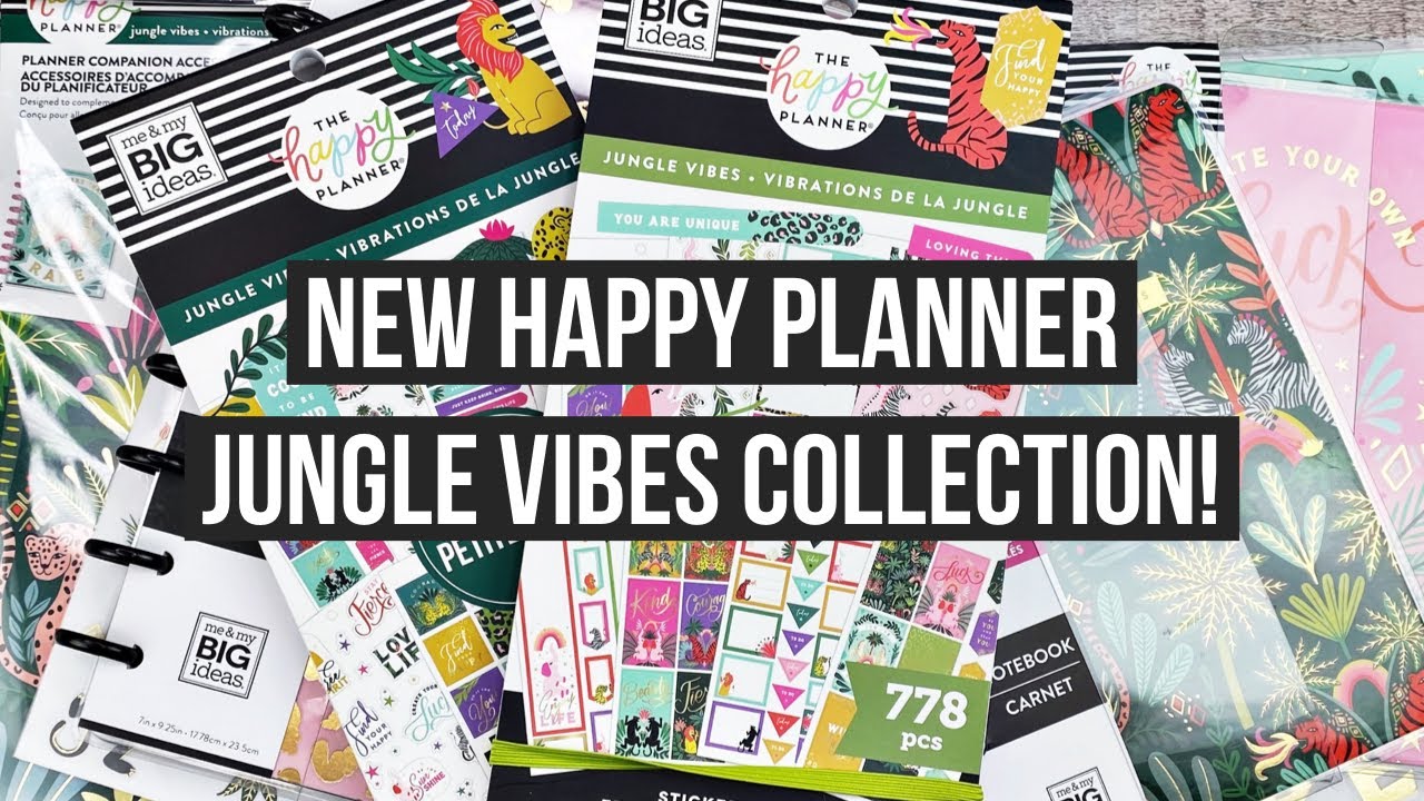 NEW Happy Planner Jungle Vibes Collection 2021 Spring Release - Flip Through of Everything I Got!