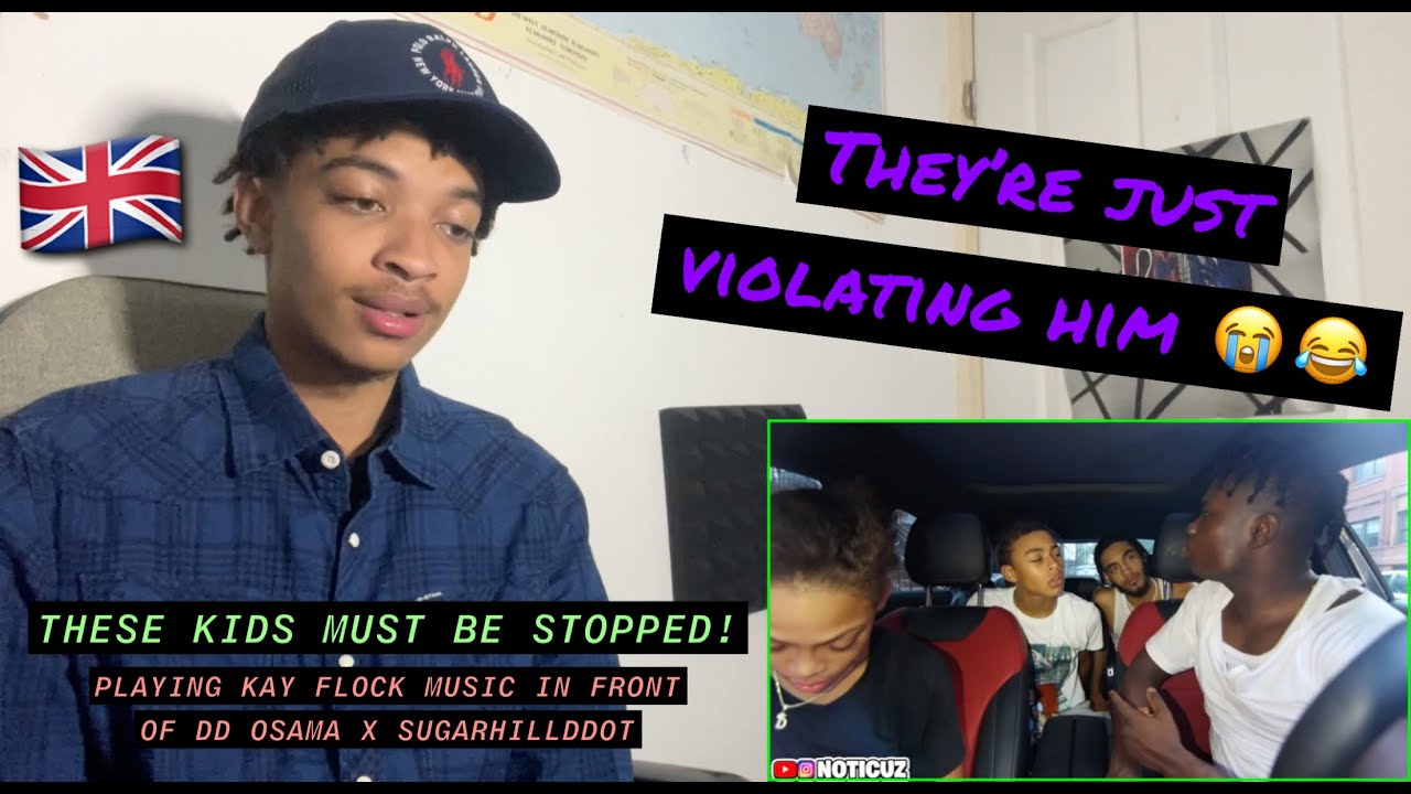 UK London Kid Reacts to - PLAYING KAY FLOCK MUSIC IN FRONT OF DD OSAMA x SUGARHILLDDOT 🇬🇧 (Reaction)