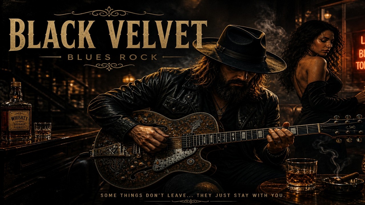 Black Velvet 🔥 Smooth Blues Rock Guitar | Dark Midnight Vibes (Original) | Blues Rock Hits