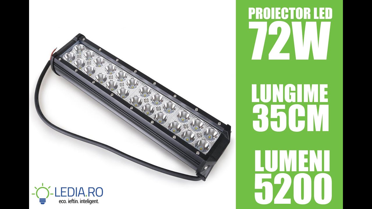 PROIECTOR LED OFFROAD 72W 35CM LEDIA.RO SIBIU