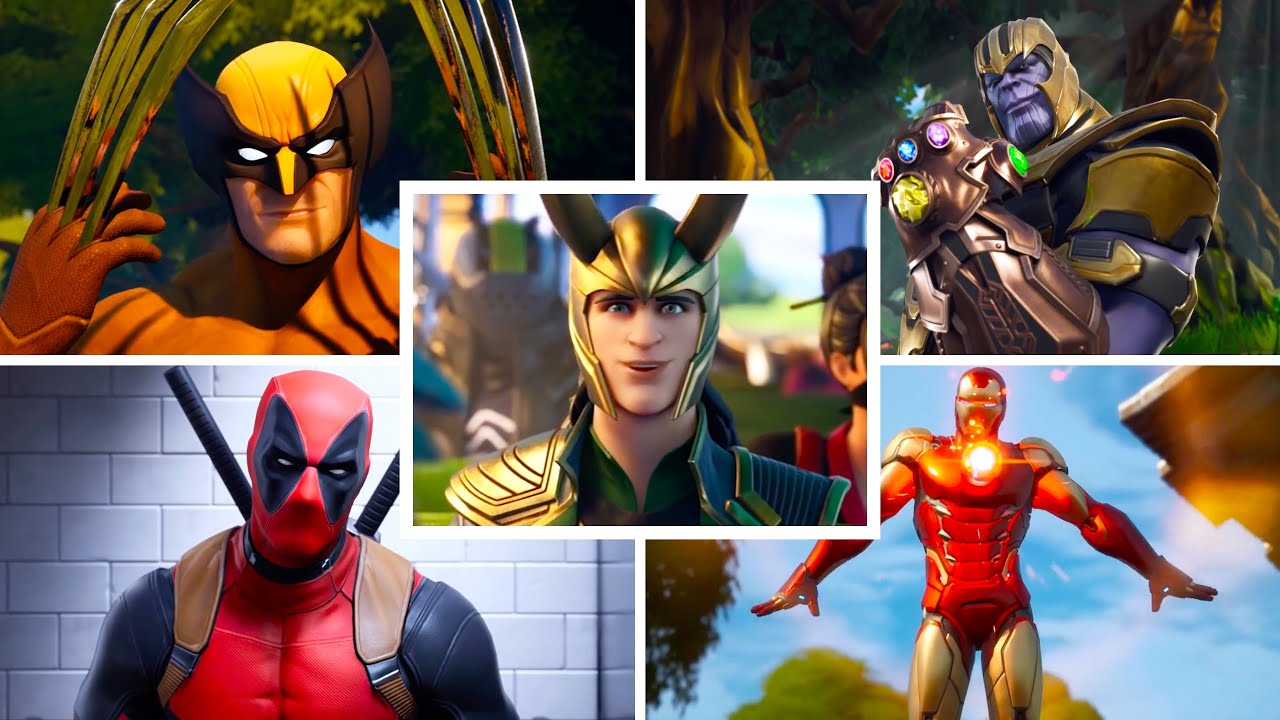 Evolution of Marvel in All Fortnite Trailers, Mythic's and Cutscenes
