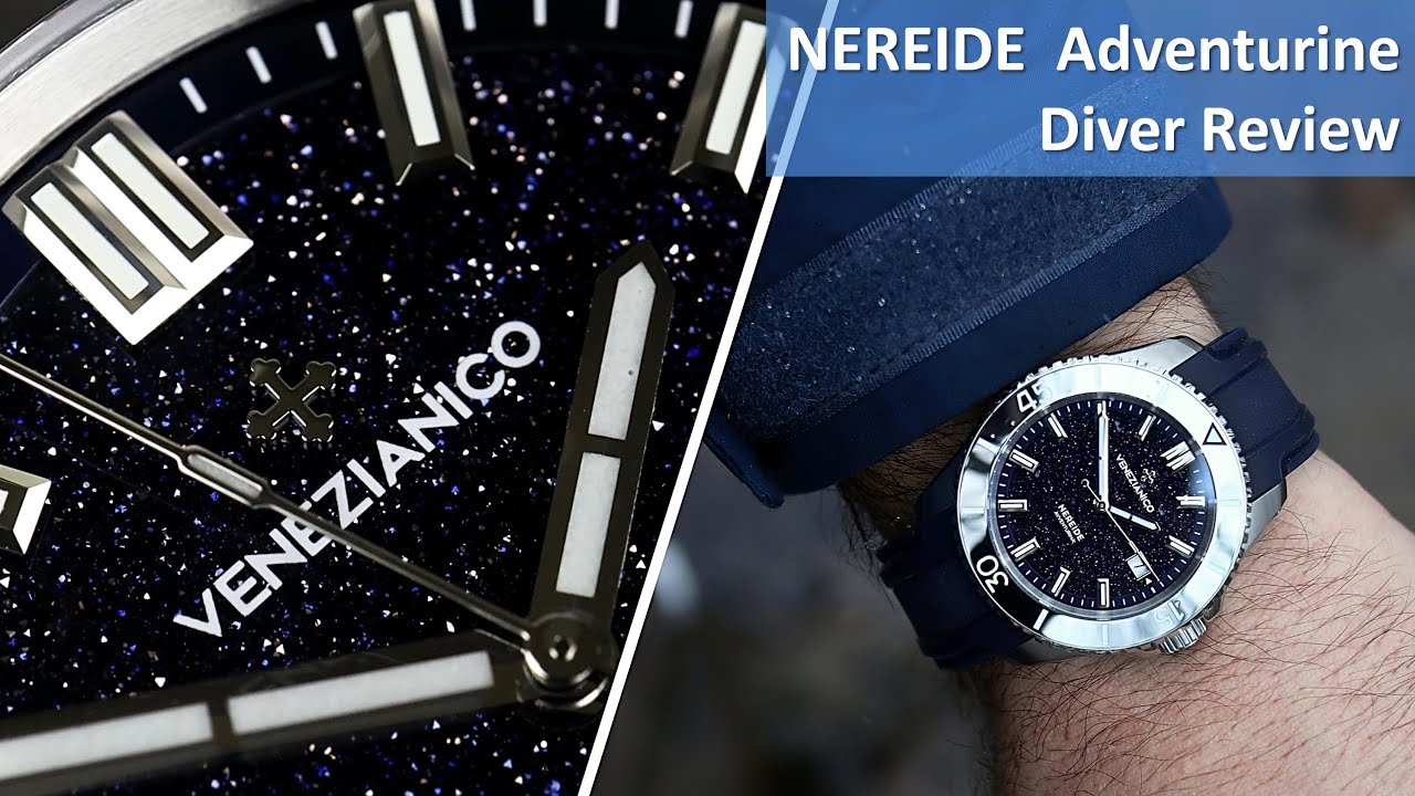 VENEZIANICO Nereide Avventurina - Awesome Adventurine Dial Diver!