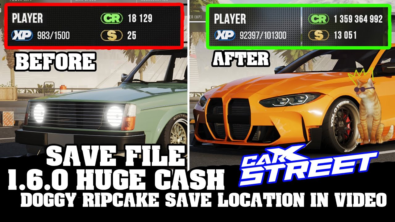 CARX Street Save File 1.6.0 PC