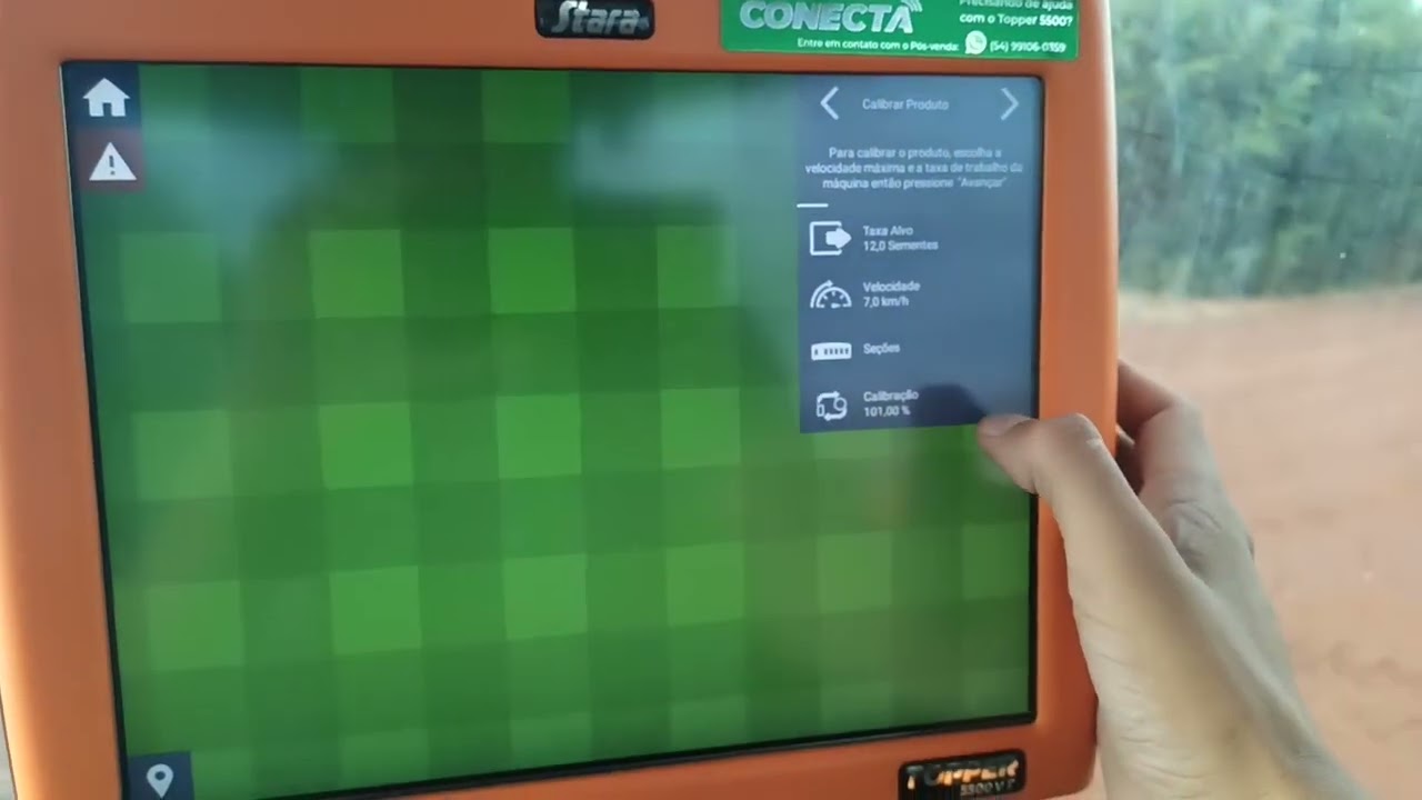 Trocando de tipo de cultura no Topper 5500 nas plantadeiras Stara e realizando o ajuste do fator.