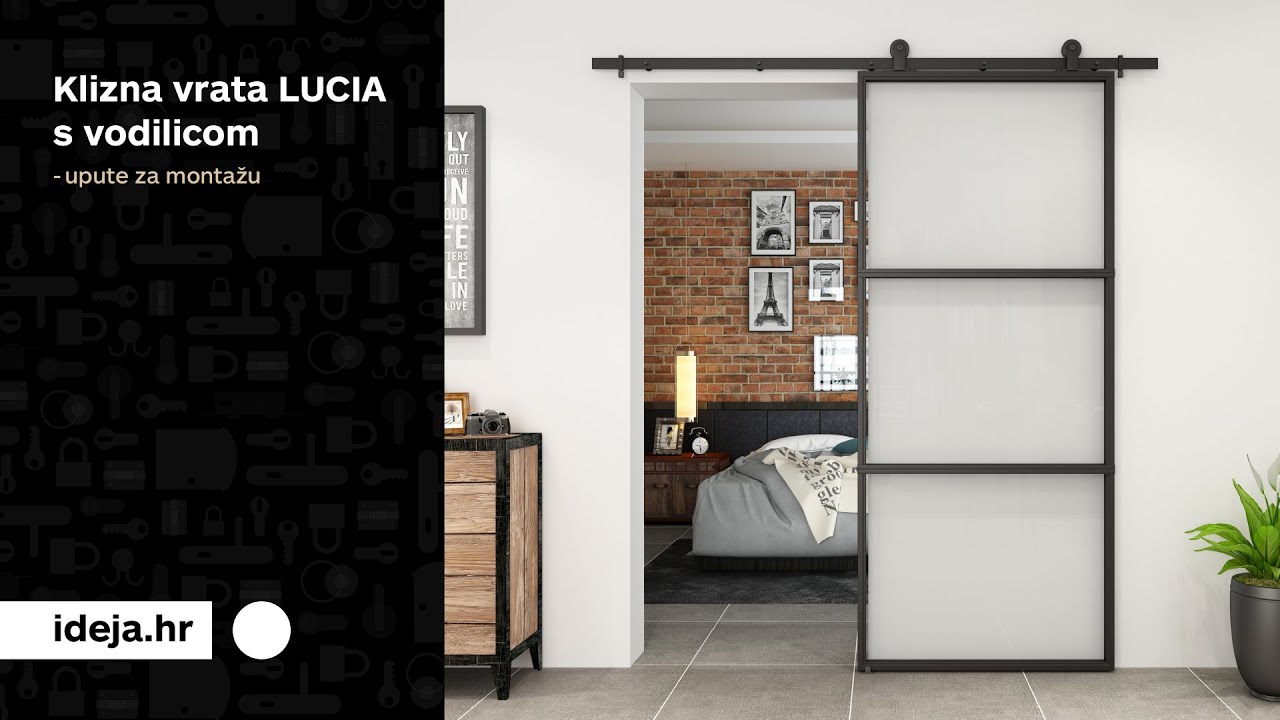 Klizna vrata LUCIA s vodilicom / UPUTE za montažu