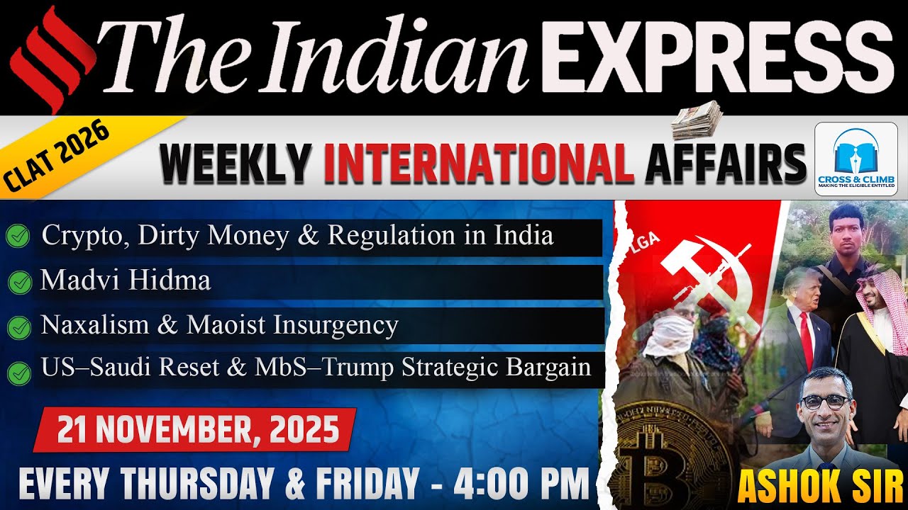 The Indian Express Newspaper Analysis for CLAT 2026 | Daily Current Affairs & Editorial Summary