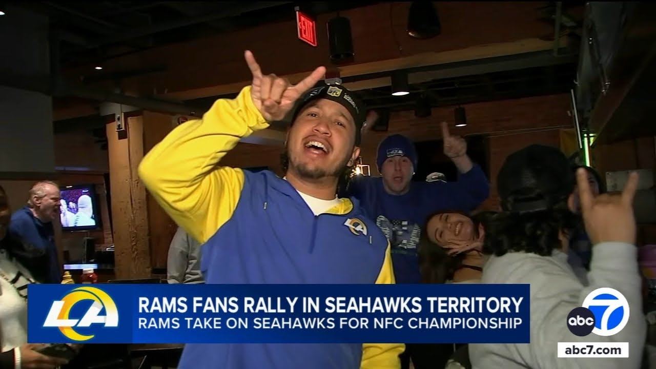 Rams fans rally in Seahawks territory ahead of NFC Championship game