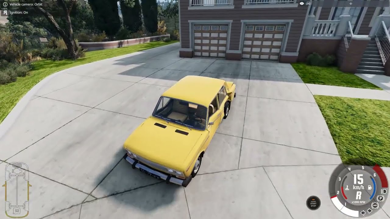 VAZ 2106 with a Steering Wheel | BeamNG.drive