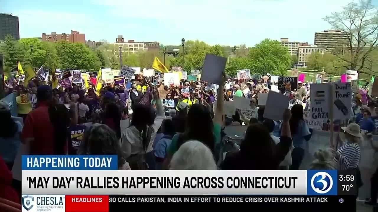 May Day rallies happening across CT
