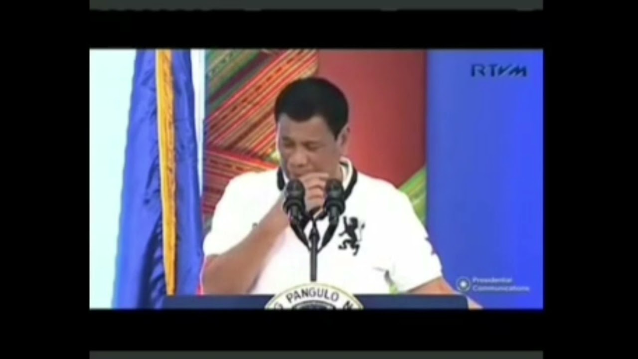 president duterte the unforgettable speech that shock's the world with his 