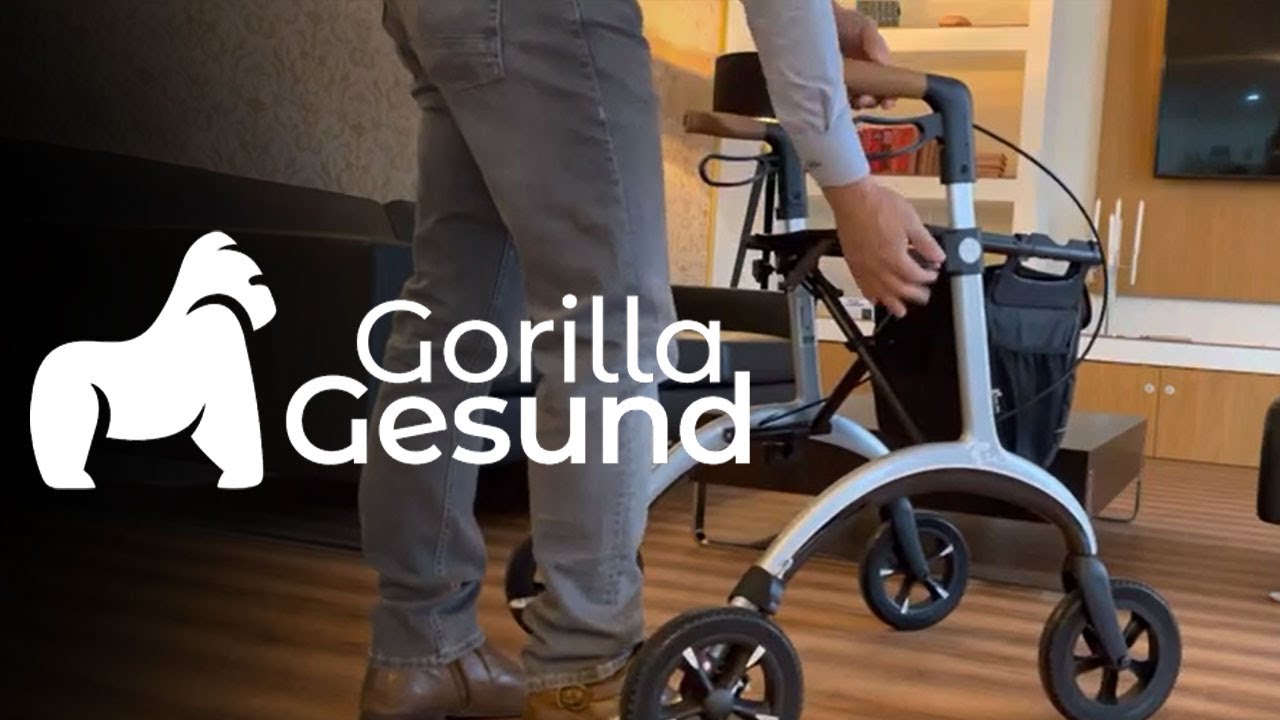 Carbon Rollator | Saljol Carbon - vierrädriger Leichtgewichts-Rollator | Gorilla Gesund