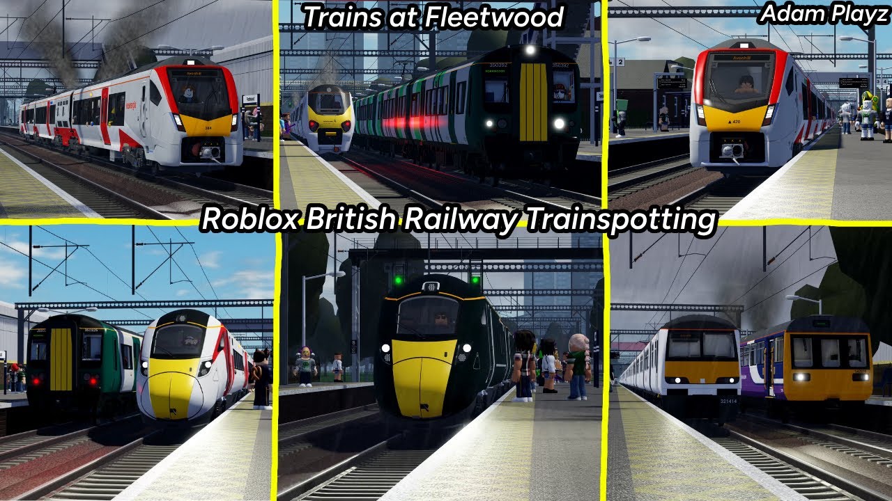 Trains at Fleetwood (Roblox British Railway Trainspotting (18/05/25)