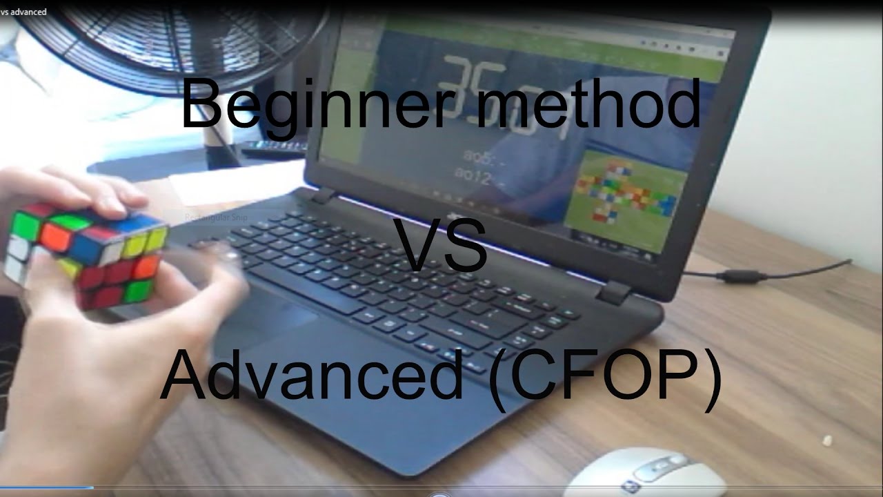 Rubiks Cube - Beginner Method Vs Advanced (CFOP)
