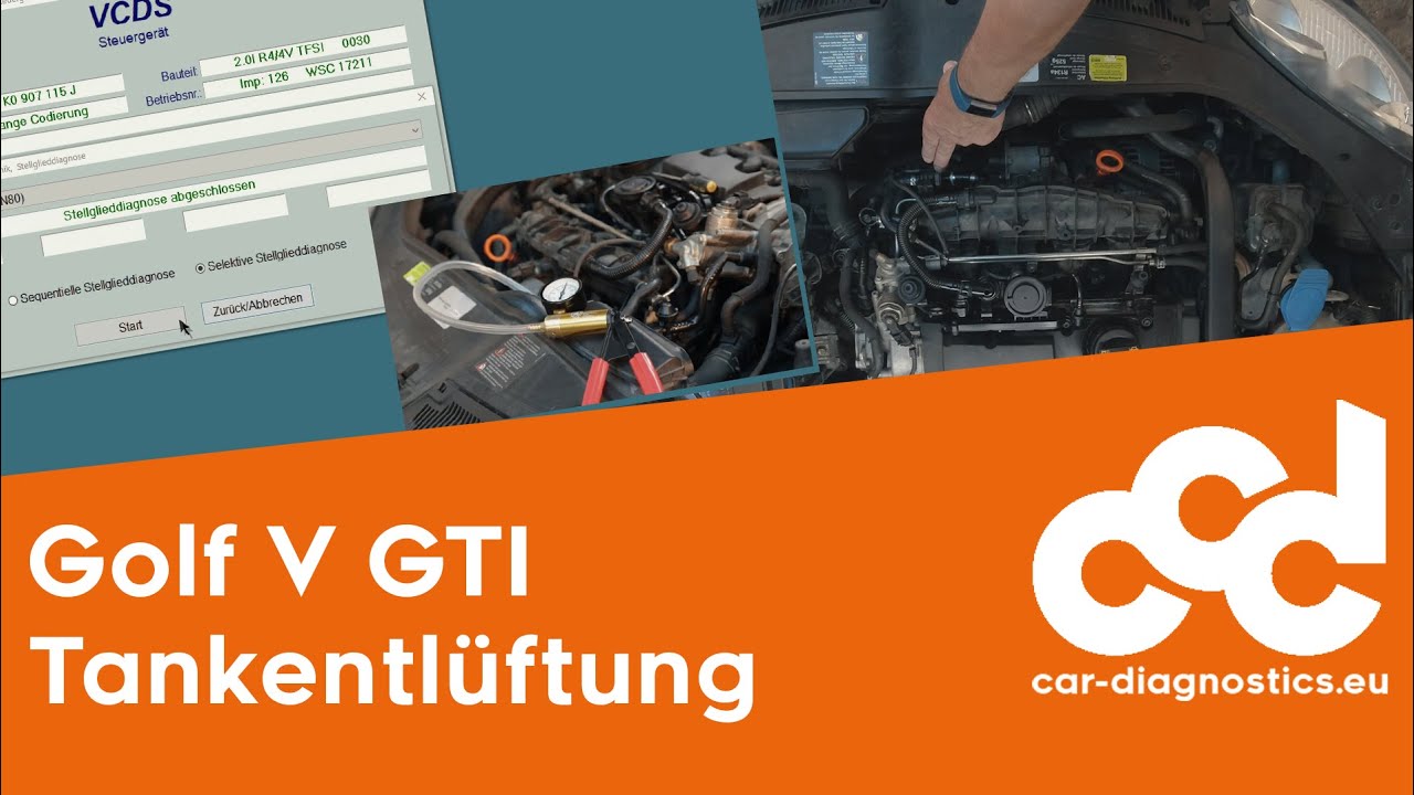 Golf V GTI : Wie diagnostiziere ich eine Defekte Tankentlüftung?