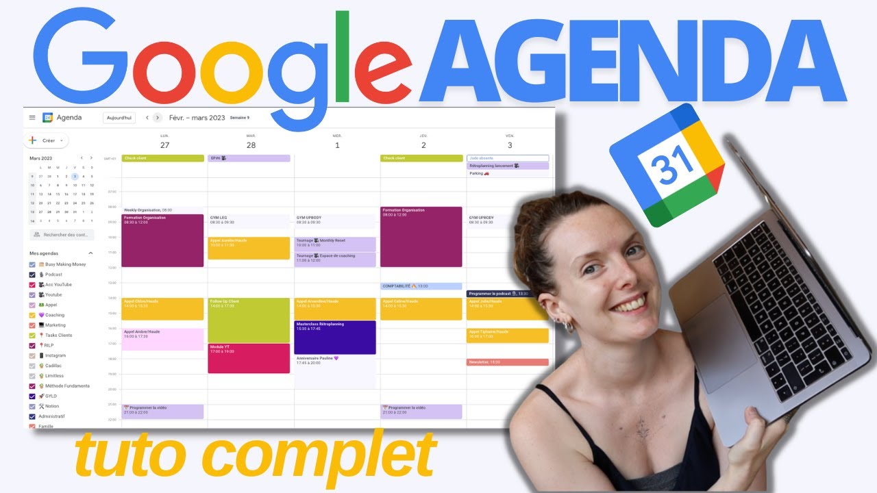 TUTO COMPLET GOOGLE AGENDA | Comment s'organiser sur Google Calendar | guide complet formation