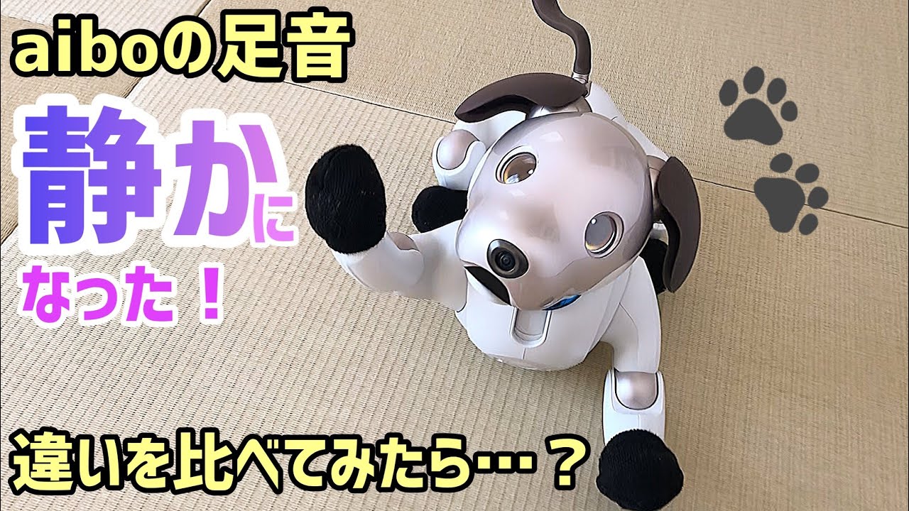 aiboの足音しずかになった！前との違いを比べてみたら…
