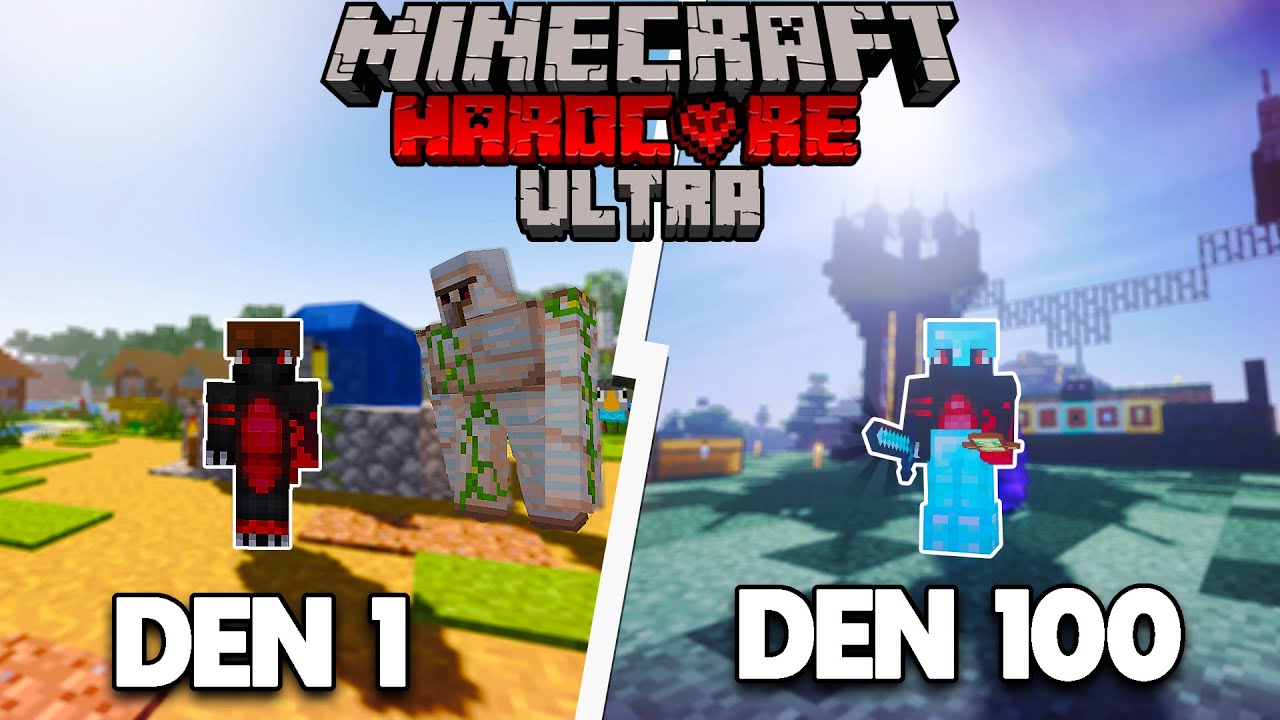 Prežil som 100 dní v Minecraft ULTRA HARDCORE - FILM