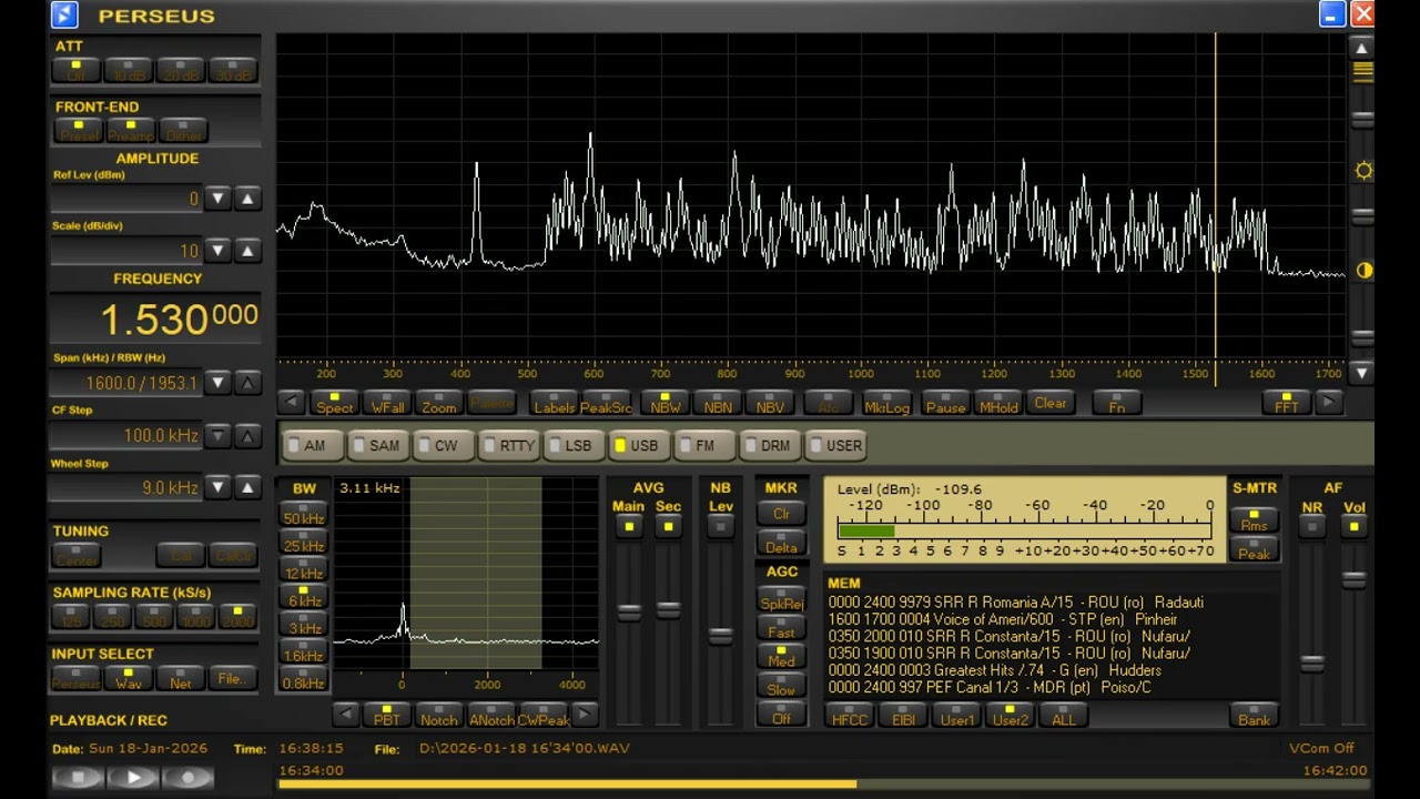 1530kHz 2VM(Tent.) Jan.18 2026 1636 - 1639 UTC