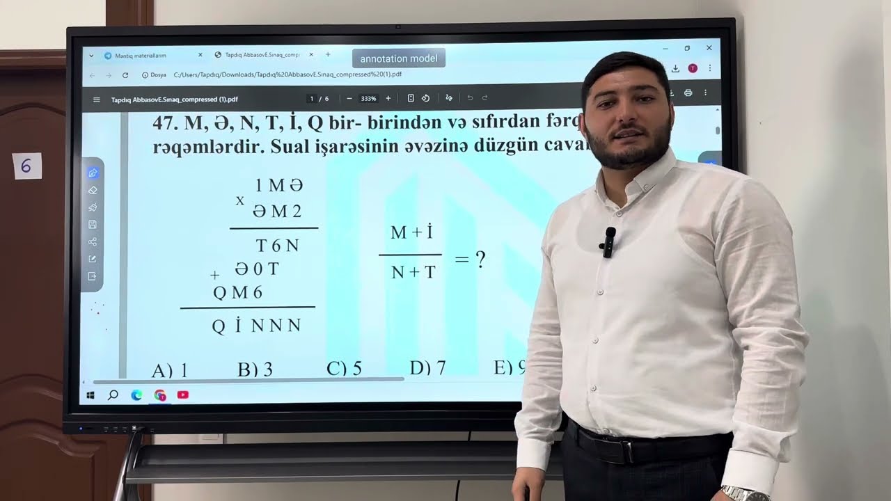 Y&uuml;ksəliş M&uuml;sabiqəsi - Şifroqram sual izahı #y&uuml;kseliş #education 