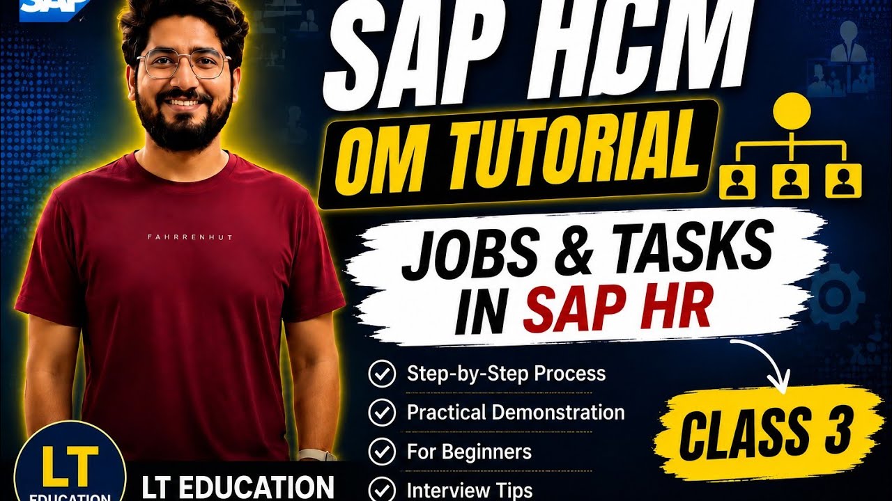 Jobs and Tasks in SAP HR Class 3 #saphcm #saphr