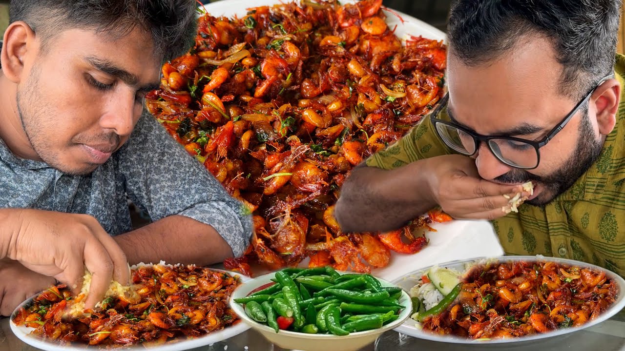 Eating Lunch(Rice & Small Fish Fry) With Friends at Bill Belai Macher Hotel & Restaurant